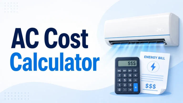 AC Cost Calculator – Air Conditioner Running Cost Per Hour &amp; Month